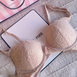 Joyspun Pink Lace Push Up Bra 34a
